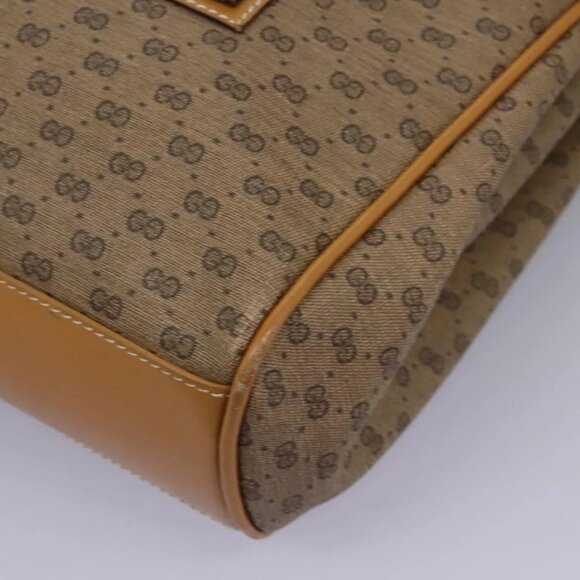 GUCCI Micro GG Supreme Shoulder Bag PVC Beige Gold 001 115 1199 Auth ep7488 - Picture 3 of 16